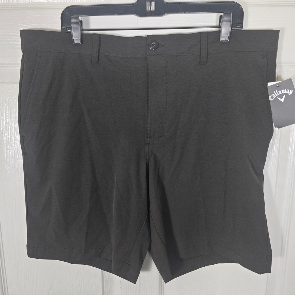 Callaway Men's Black Performance Golf Shorts 4-Way Stretch Size 38 NWTs RN37763